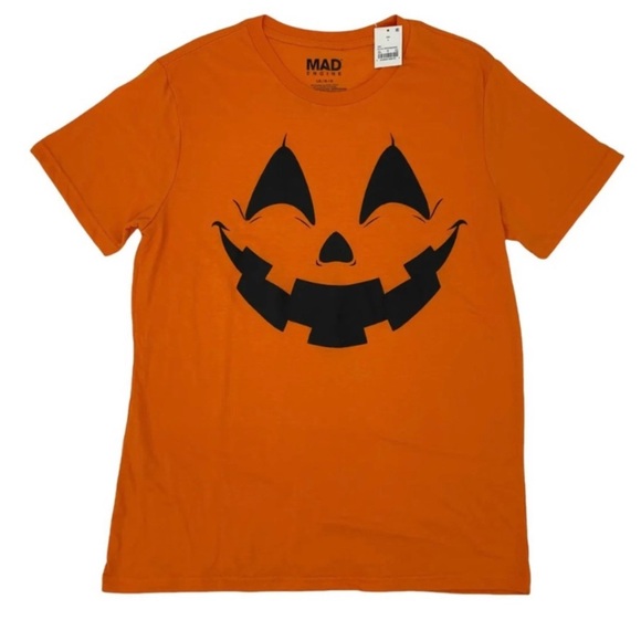 Mad Engine Halloween Jack O' Lantern Pumpkin T-Shirt - Picture 1 of 2